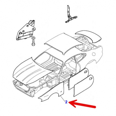 USED FRONT FENDER, RIGHT PASSENGER SIDE - SHIPPING IS ADDITIONAL  FJA1070AF